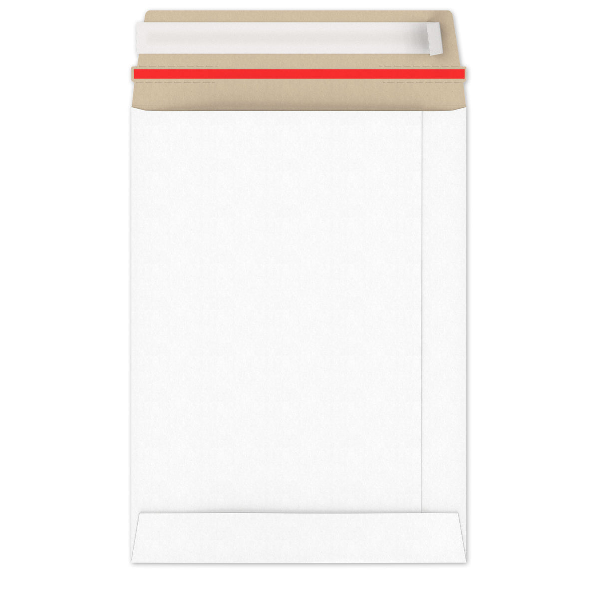 Enveloppes blanches en carton rigide