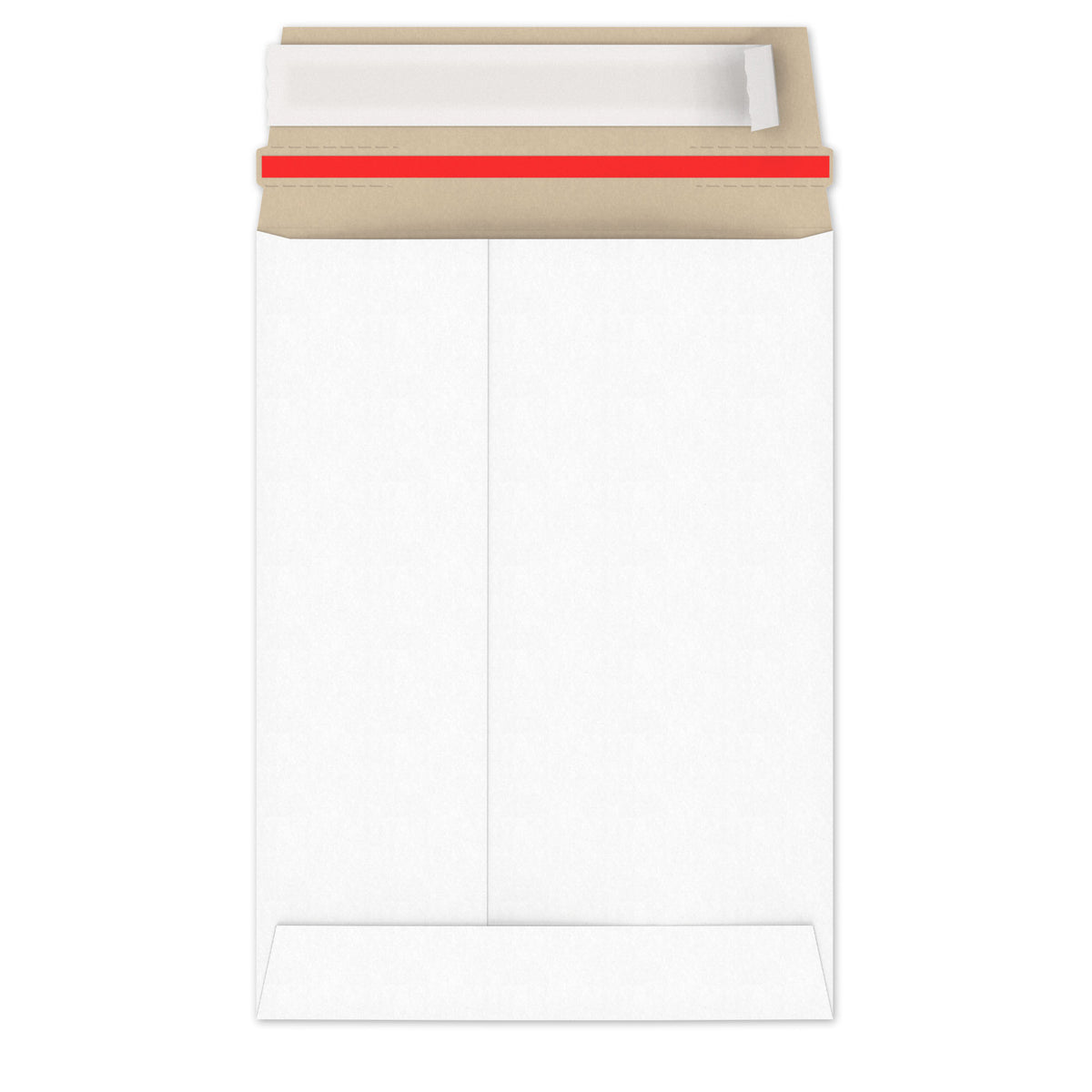 Enveloppes blanches en carton rigide