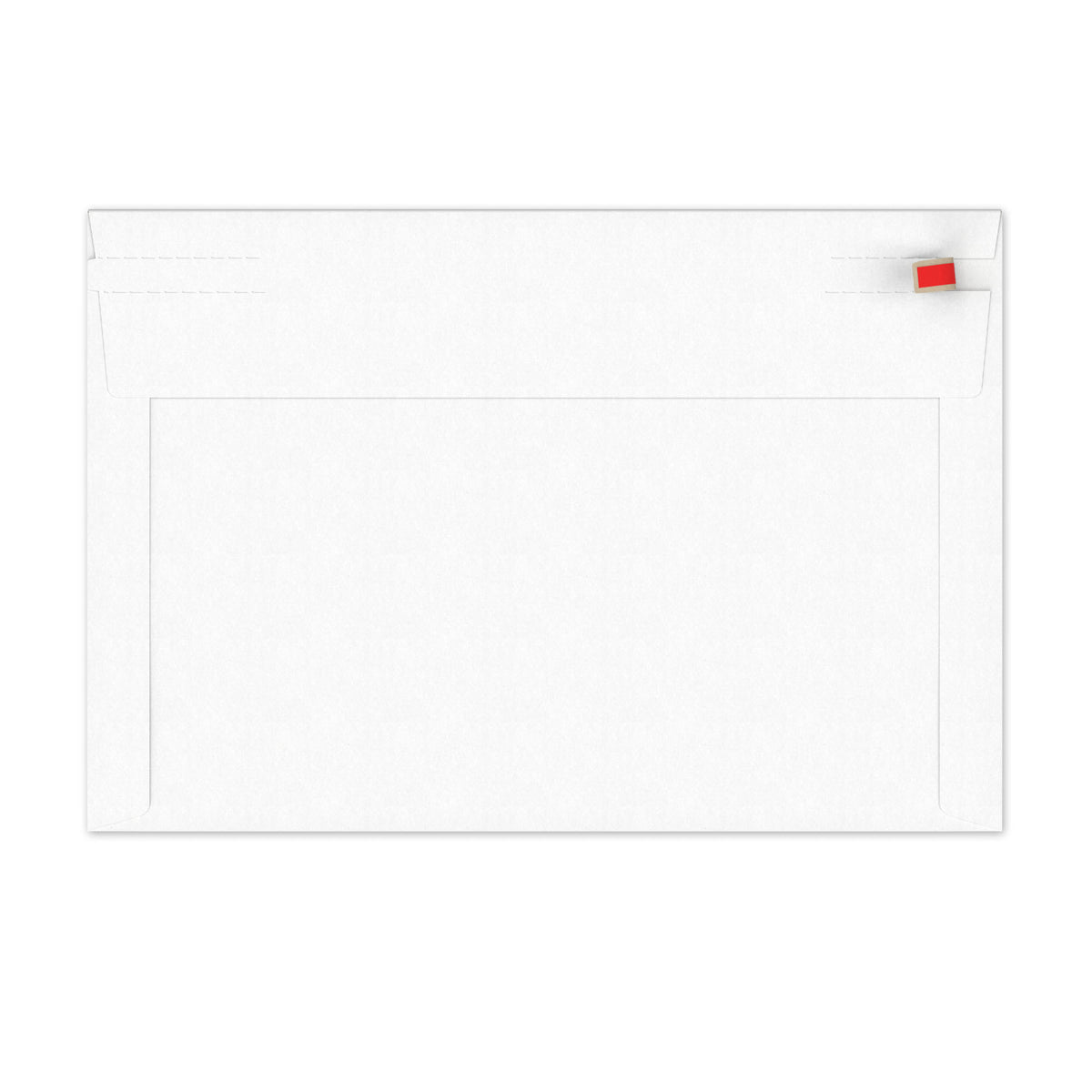 Enveloppes blanches en carton rigide