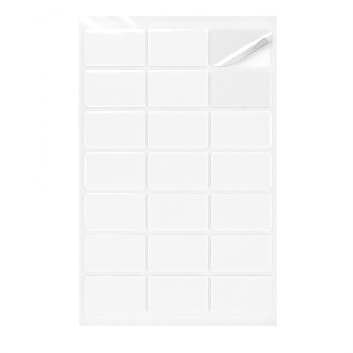 Étiquettes adhésives rectangulaires