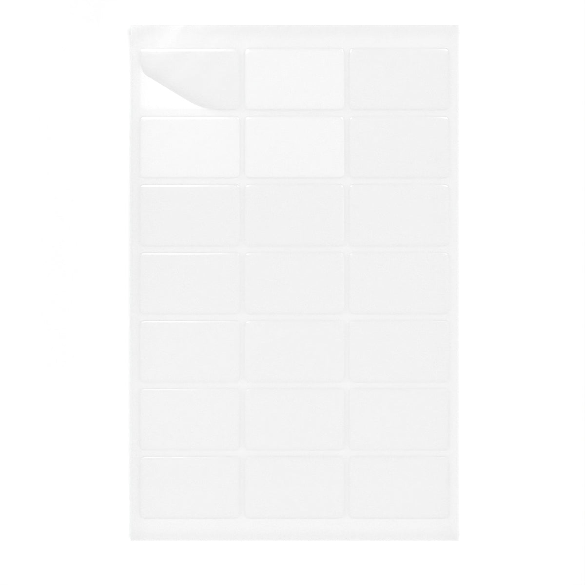 Étiquettes adhésives rectangulaires