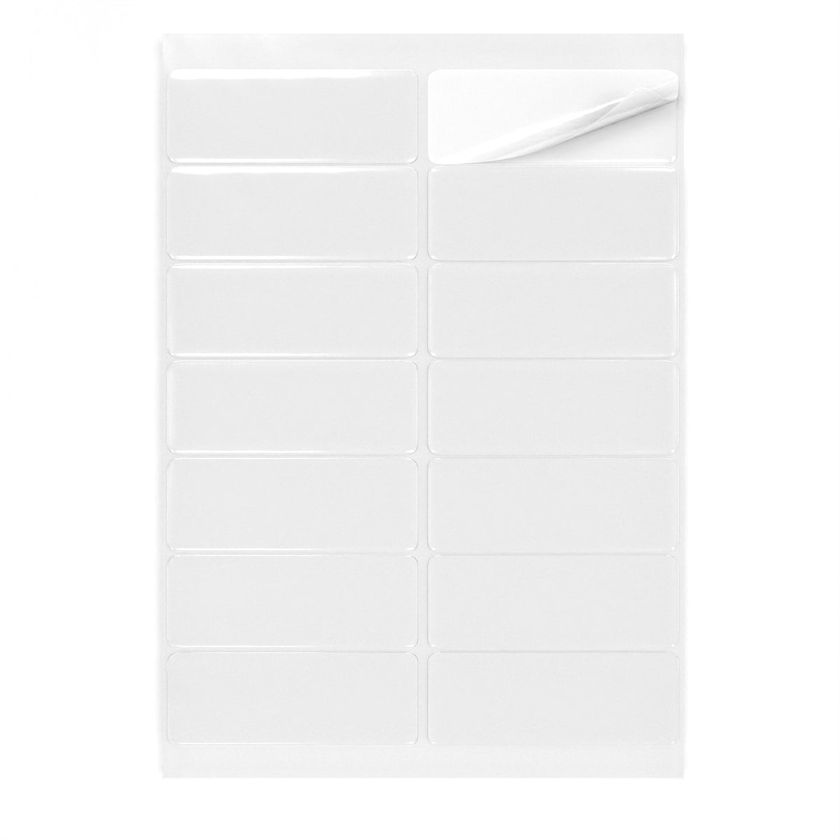 Étiquettes adhésives rectangulaires