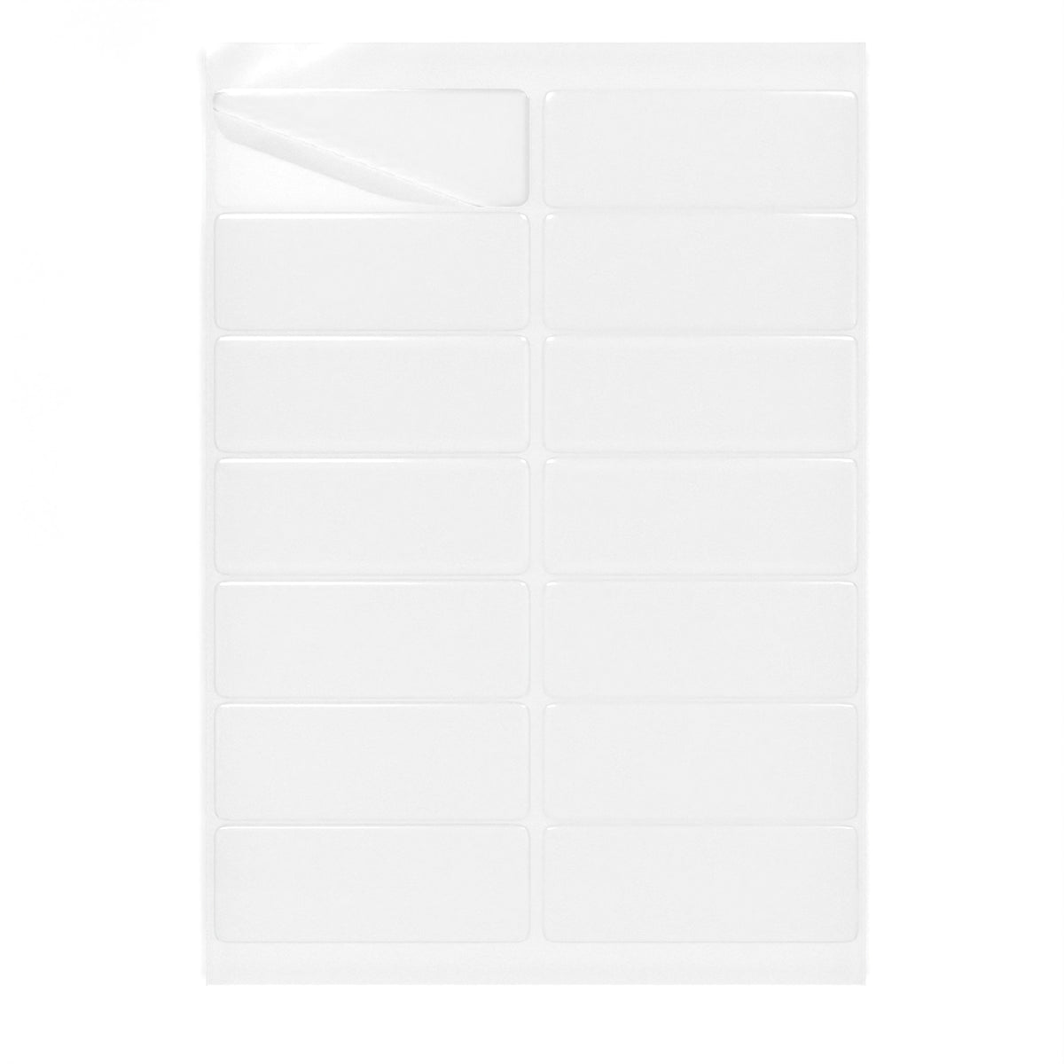 Étiquettes adhésives rectangulaires