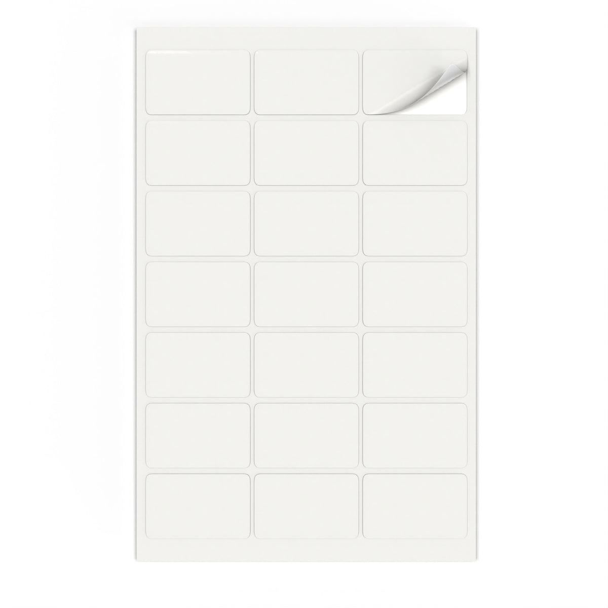 Étiquettes adhésives rectangulaires