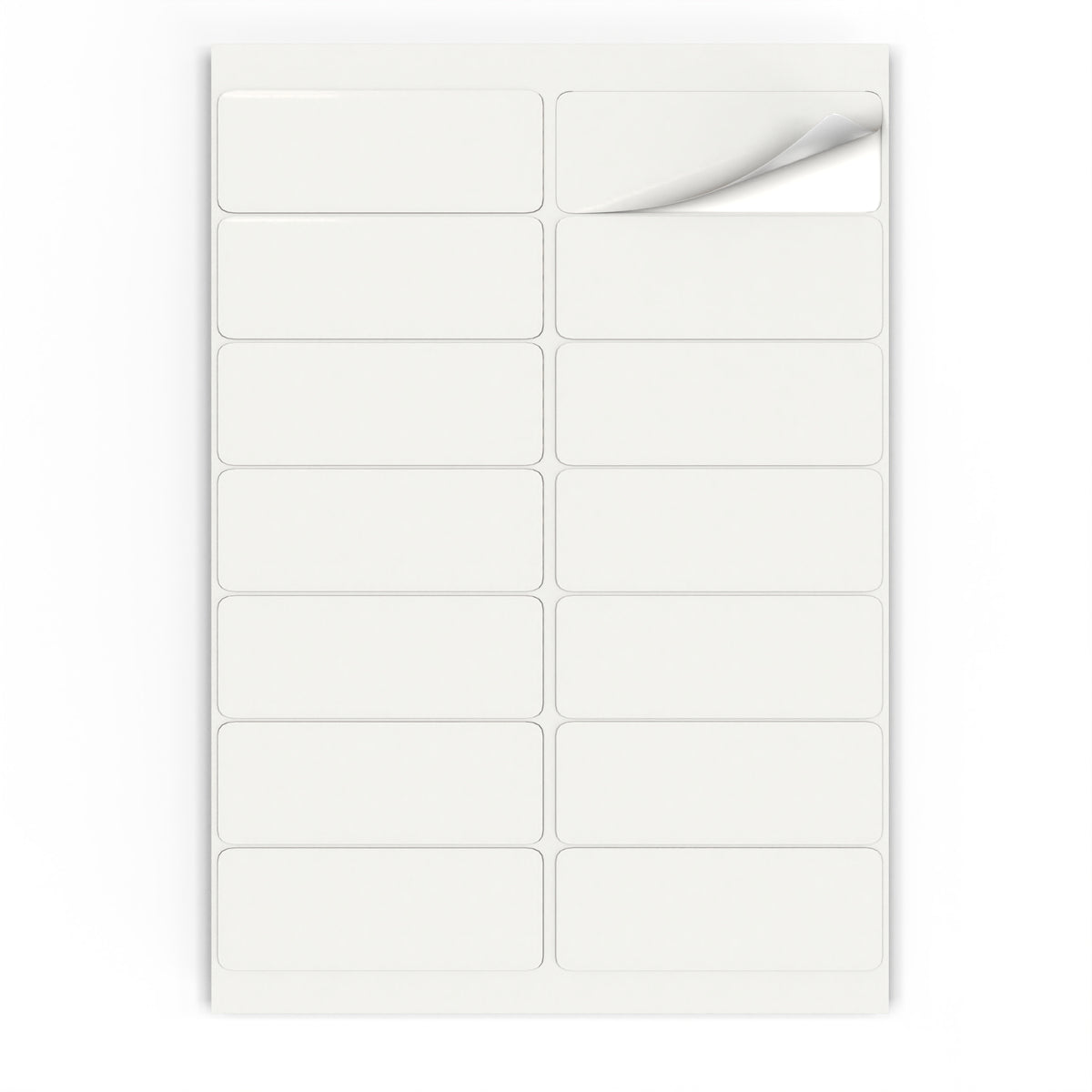 Étiquettes adhésives rectangulaires