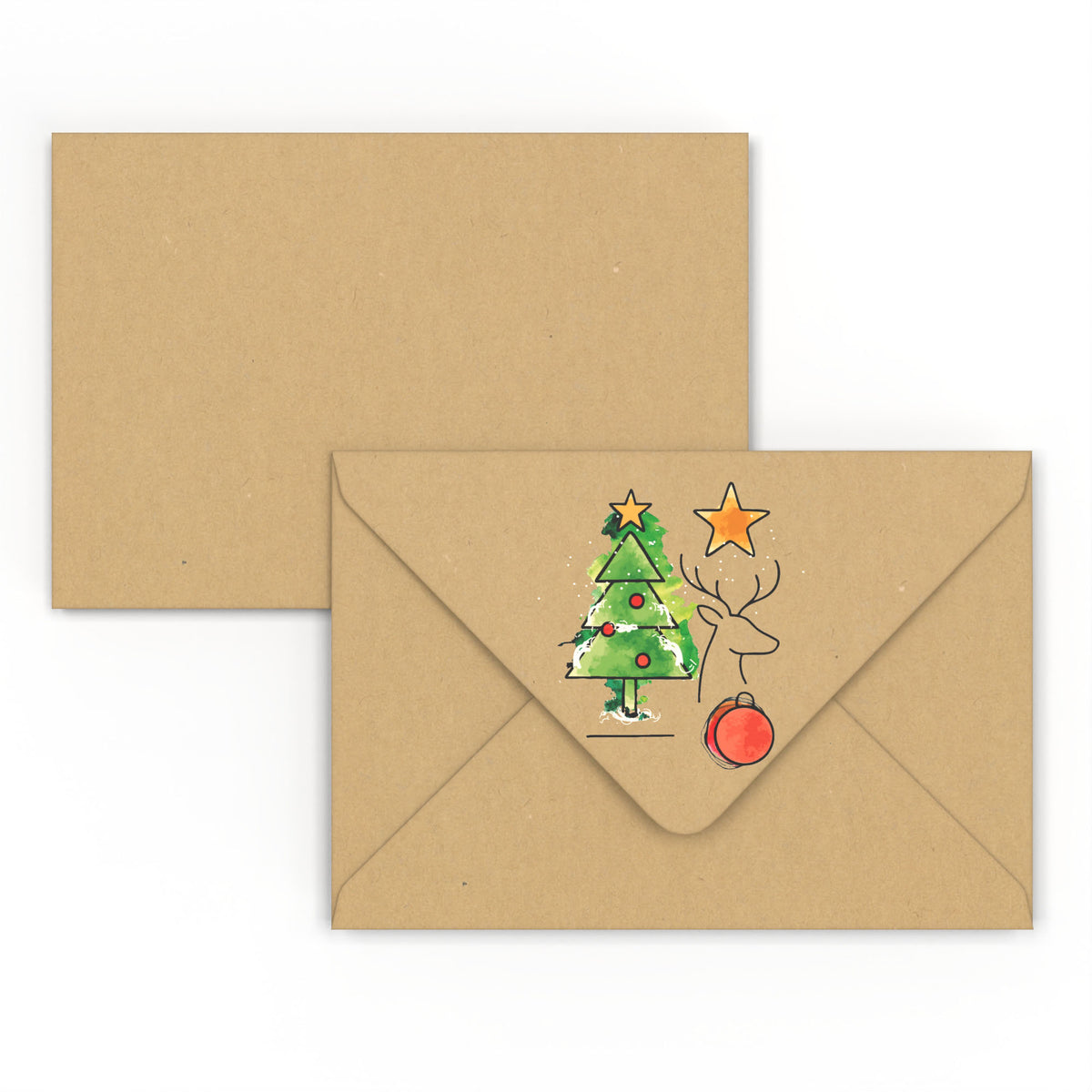 Enveloppe de Noël Sapin de Noël