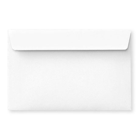 Enveloppe blanche - Rabat Droit 127x190 mm