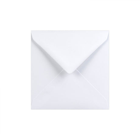 Enveloppe blanche - Rabat Pointu 130x130 mm