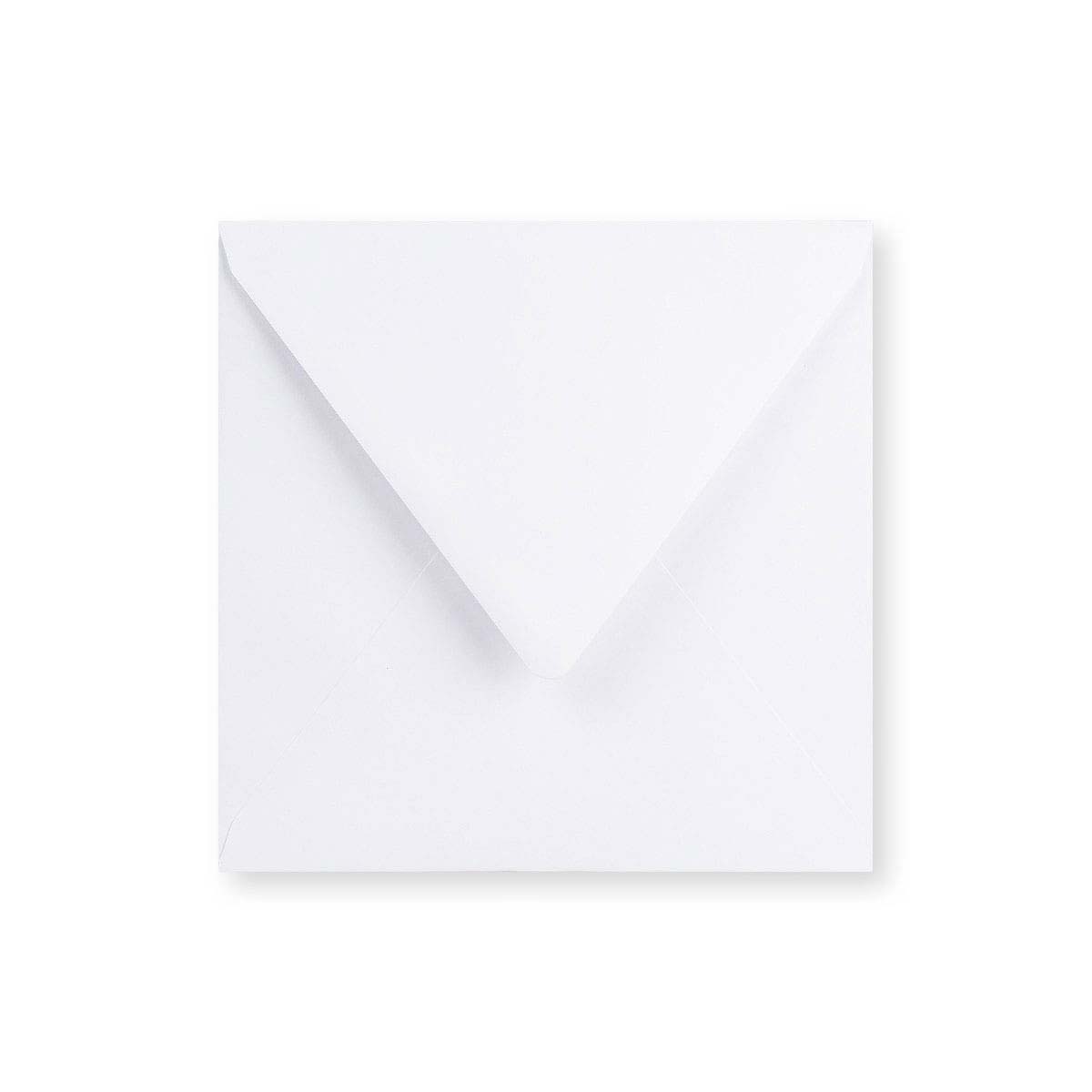 Enveloppe blanche - Rabat Pointu 175x175 mm