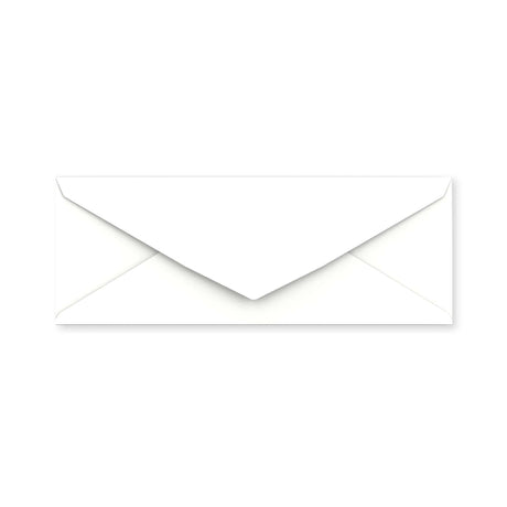 Enveloppe blanche - Rabat Pointu 80x215 mm