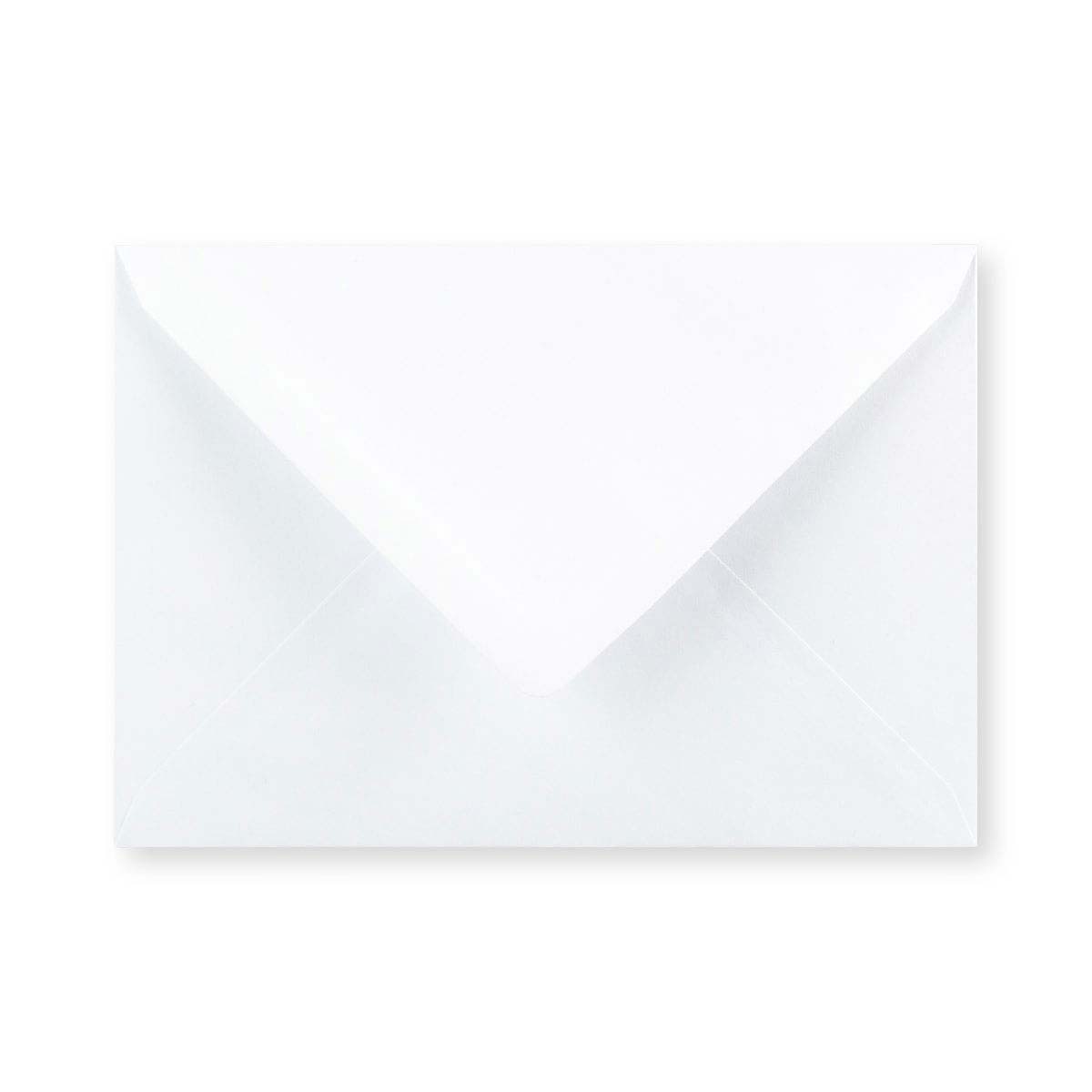 Enveloppe blanche - Rabat Pointu 114x162 mm (C6) 90gr