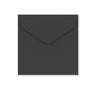 V-Flap Peel and Seal Envelopes Black 155 x 155 mm