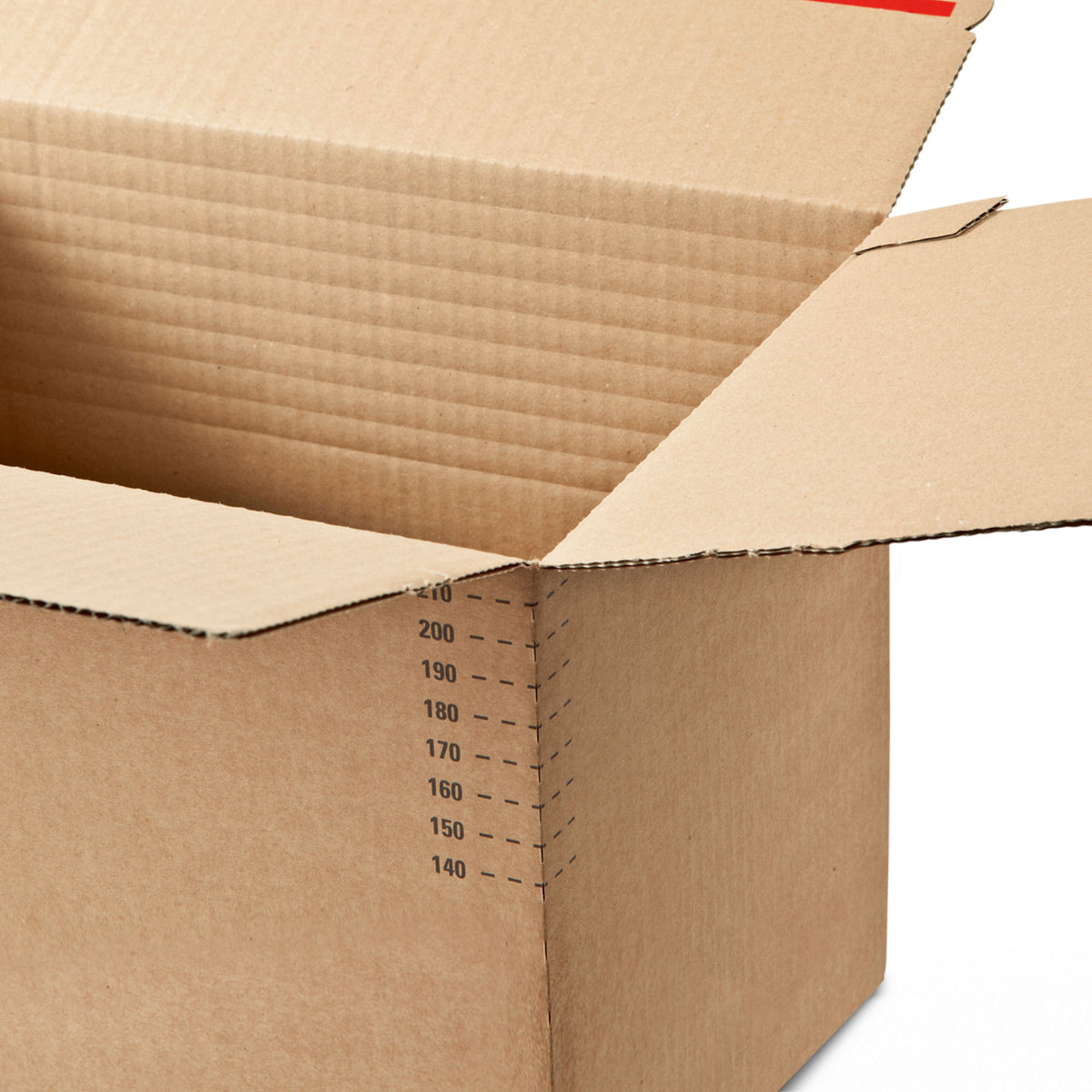 Boîte en carton ajustable avec fermeture auto-agrippante pour les expéditions