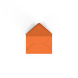 Enveloppe orange feu 62x94 mm