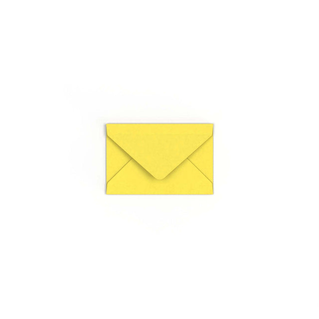 Sunflower Yellow British Made Gummed V-Flap Envelope (62 x 94mm)