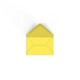 Enveloppe jaune tournesol 62x94 mm