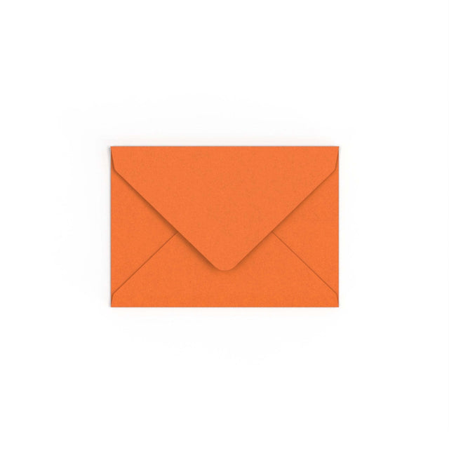 C6 Flame Orange British Made Gummed V-Flap Envelope (114 x 162mm)