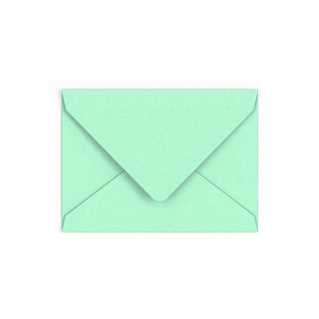 C7 Jade Green British Made Gummed V-Flap Envelope (82 x 113mm)