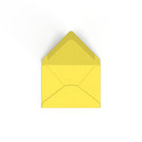 Enveloppe jaune tournesol 82x113 mm (C7)