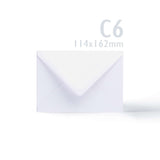 Cartes blanches pliées en trois avec ouverture rectangulaire – lot