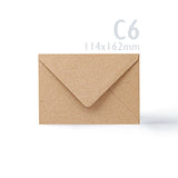 Cartes et enveloppes kraft - lot