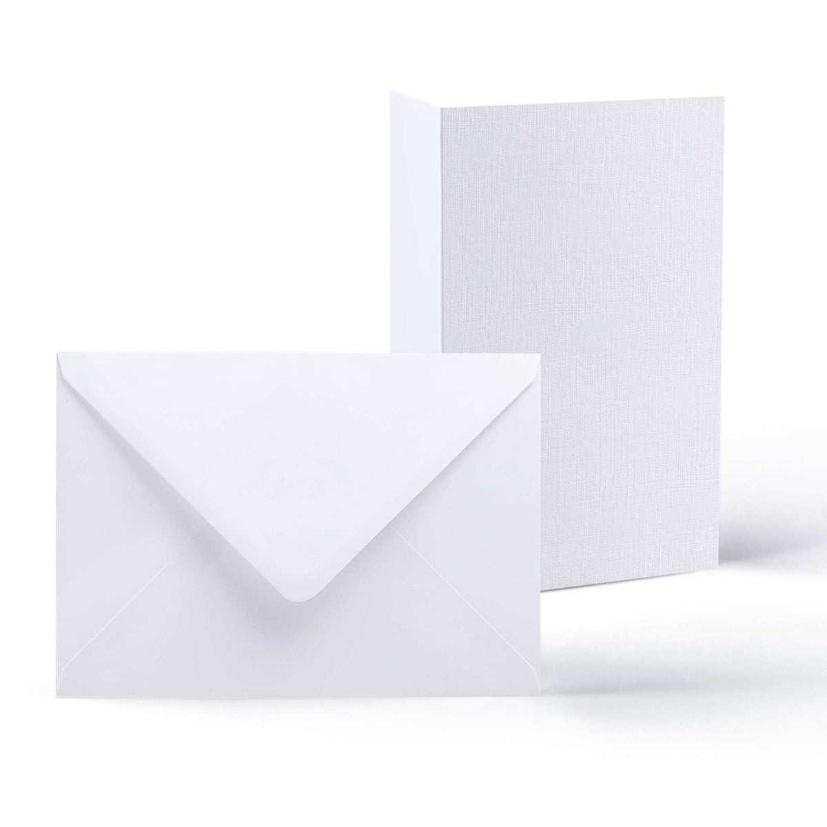 Cartes et enveloppes à texture lin – lot