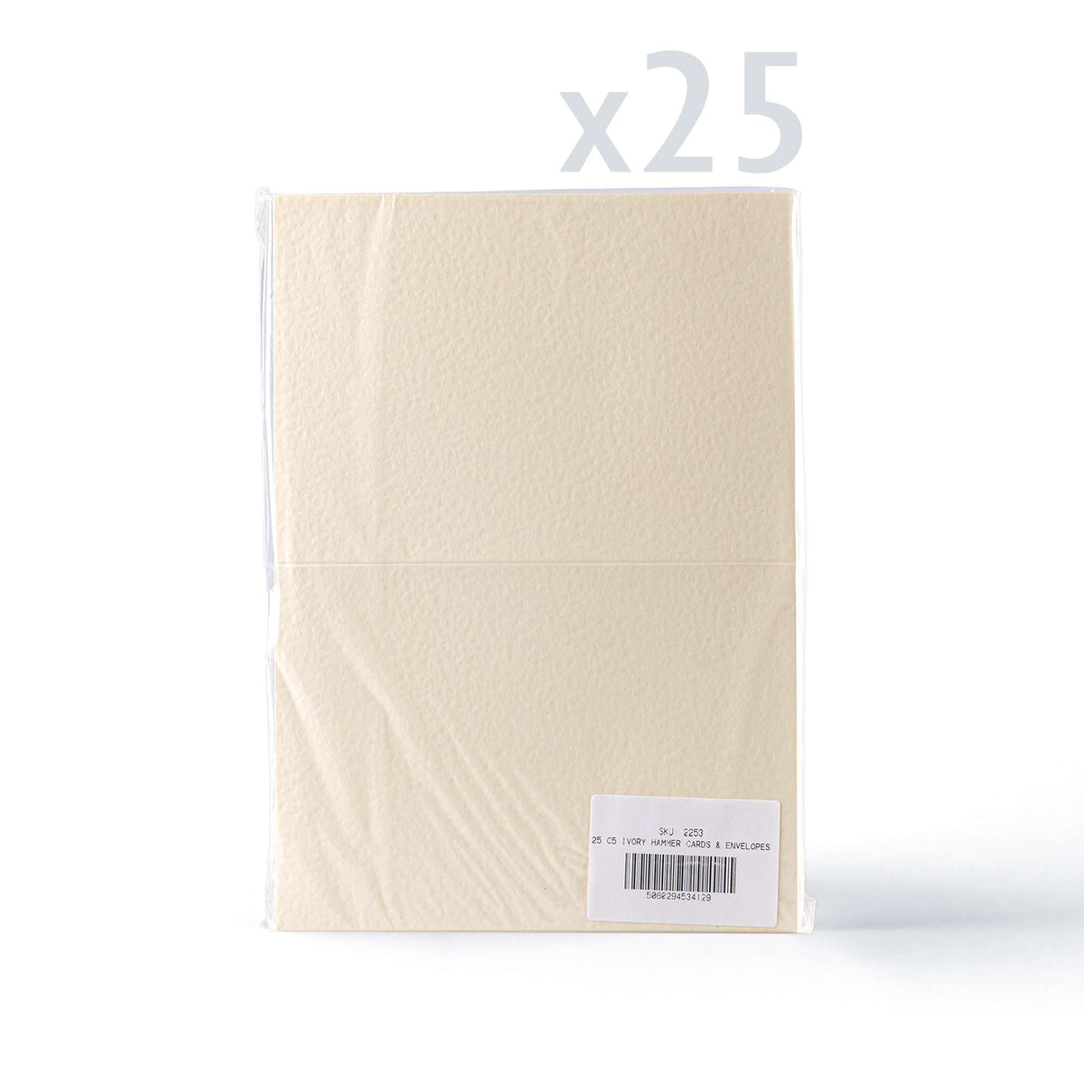 Cartes et enveloppes à texture martelée – lot