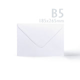 Cartes 300 g/m² et enveloppes blanches 100g/m² à texture lisse – lot