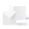 White Smooth Cards & Envelopes Pack White 130x130 mm + 125x125 mm