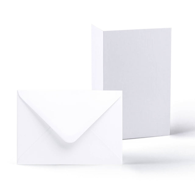 White Smooth Cards & Envelopes Pack White 114x162 mm + 105x148 mm