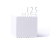 Cartes et enveloppes blanches à bord ondulé – lot
