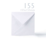 Cartes et enveloppes blanches à bord ondulé – lot