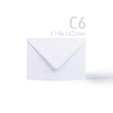 Cartes et enveloppes blanches à bord ondulé – lot