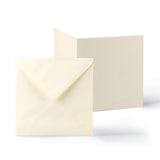 Cartes et enveloppes à texture martelée – lot