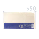 Cartes et enveloppes à texture martelée – lot