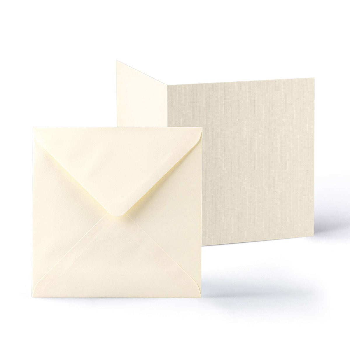 Cartes et enveloppes à texture lin – lot