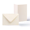 Hammered Cards & Envelopes Pack Ivory 114x192 mm + 105x148 mm