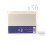Cartes et enveloppes à texture martelée – lot