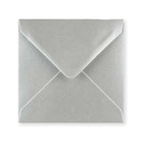 Enveloppe argent métalisée 140x140 mm