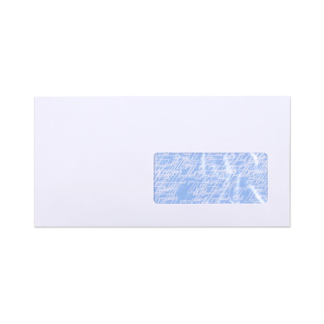 White Envelope with Internal Opacity - Window 115x225 mm (DL+) 90gsm