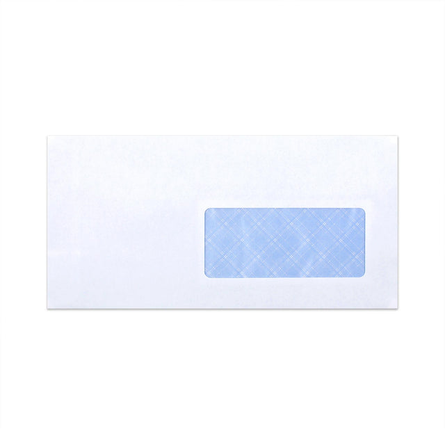 White Envelope with Internal Opacity - Window 110x220mm (DL) 80gsm