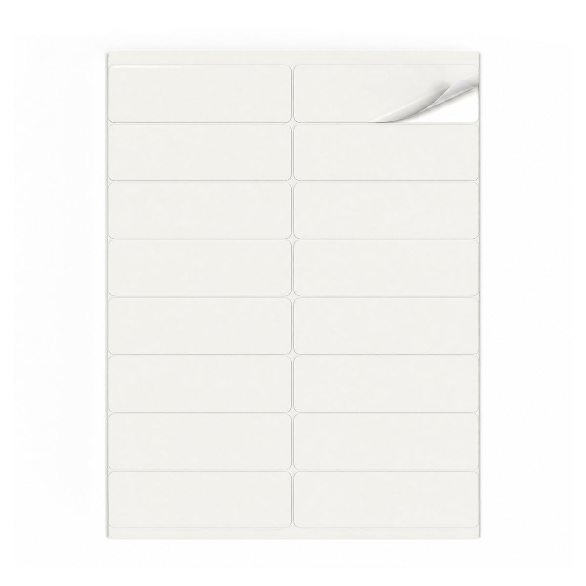 Lots d'étiquettes blanches M - 100 feuilles