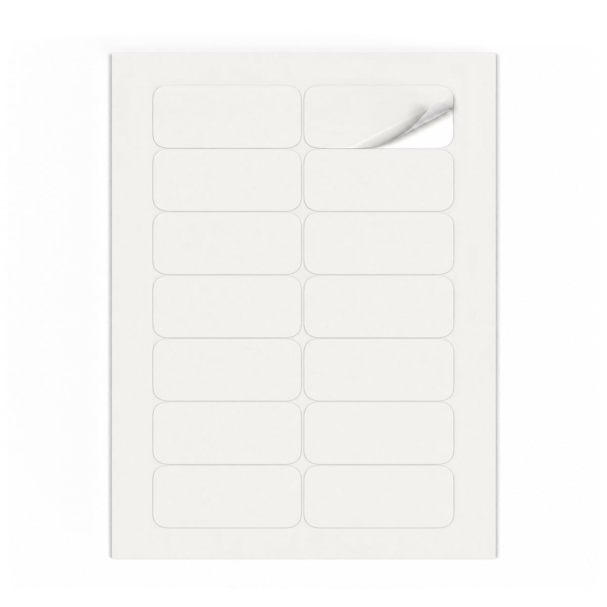 Lots d'étiquettes blanches M - 100 feuilles