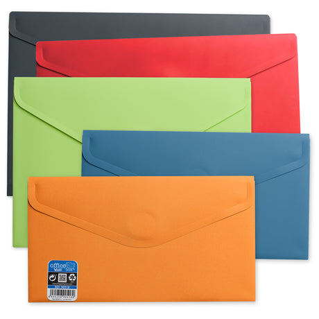 Enveloppes en polypropylène avec fermeture velcro V-LOCK Vital Colors