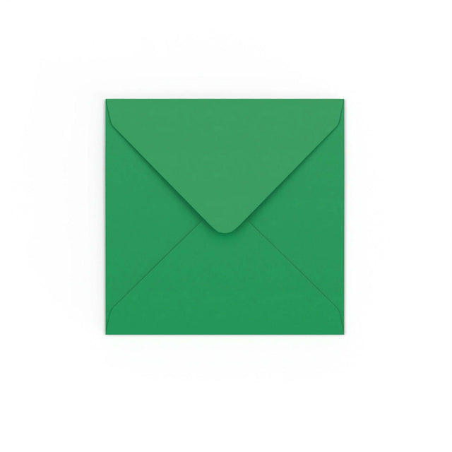Dark Green Gummed V-Flap Envelope (130 x 130mm)