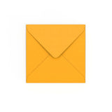 Enveloppe jaune profonde 130x130 mm