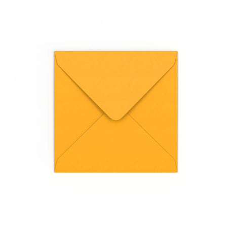 Enveloppe jaune profonde 130x130 mm