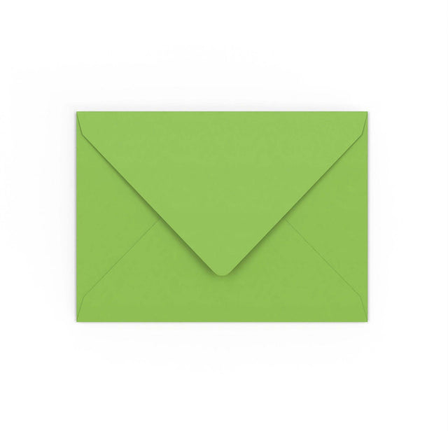 Mid Green Gummed V-Flap Envelope (133 x 184mm)