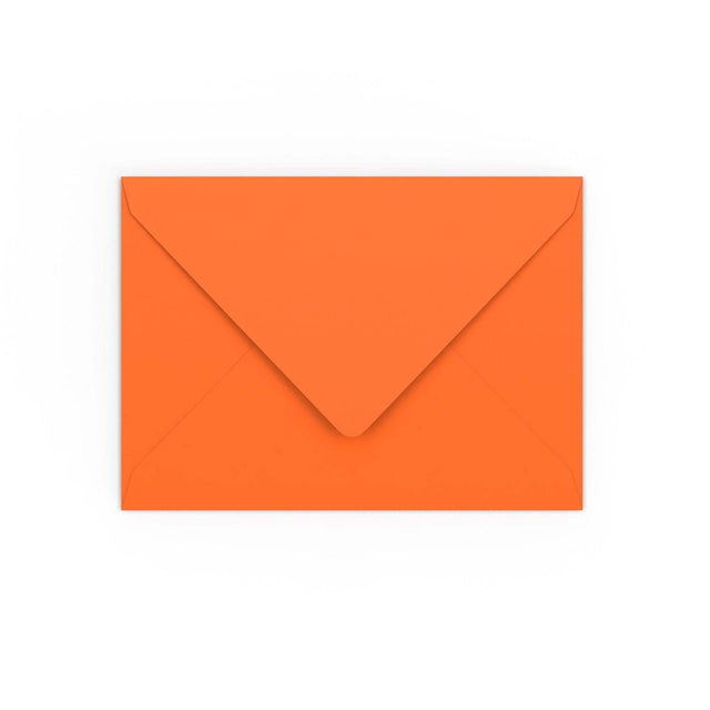 Orange Gummed V-Flap Envelope (133 x 184mm)