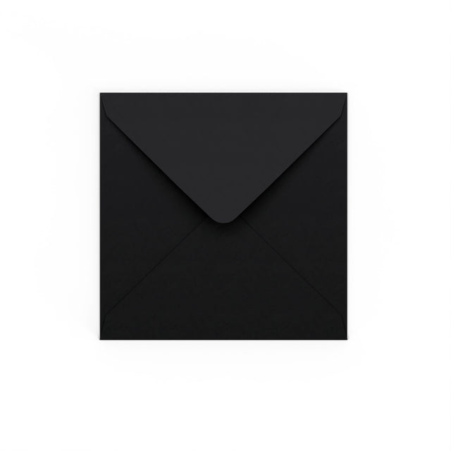 Black Gummed V-Flap Envelope (140 x 140 mm)